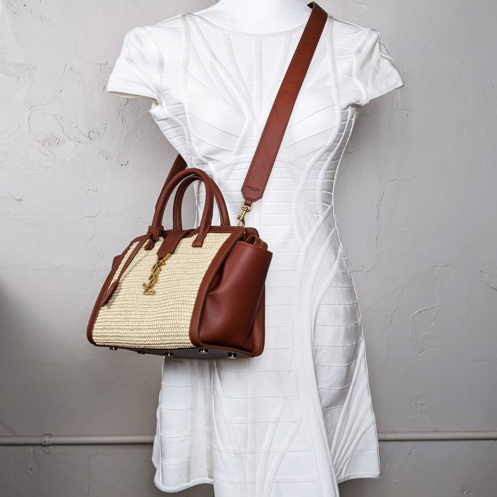 SOLD Saint Laurent Monogram Downtown Raffia Cabas - Picture 8 of 8